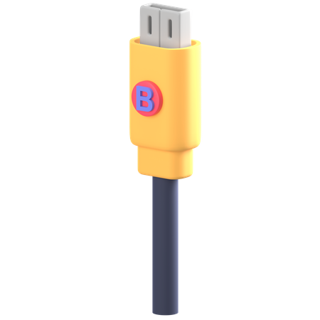 Cabo USB  3D Icon