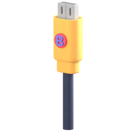 Cabo USB  3D Icon