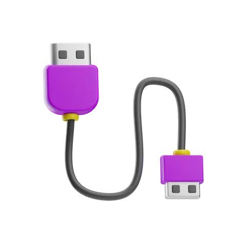 Cabo USB  3D Icon