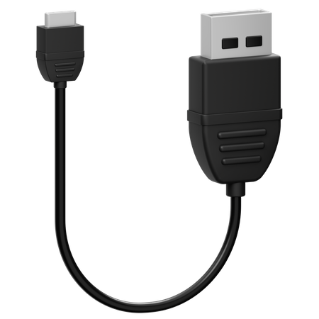 Cabo USB  3D Icon