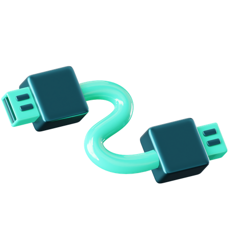 Cabo USB  3D Icon