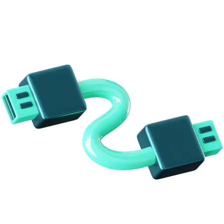 Cabo USB  3D Icon