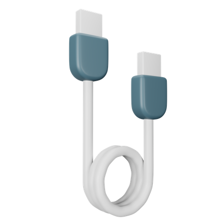 Cabo USB  3D Icon