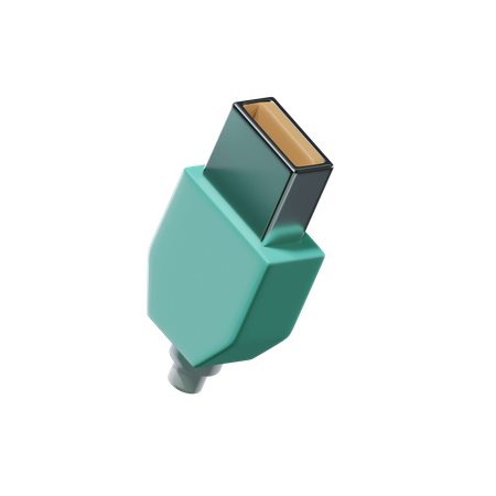 Cabo usb  3D Icon