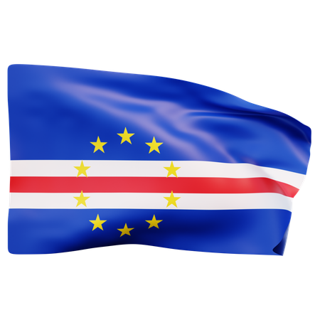 Bandeira de cabo verde  3D Icon