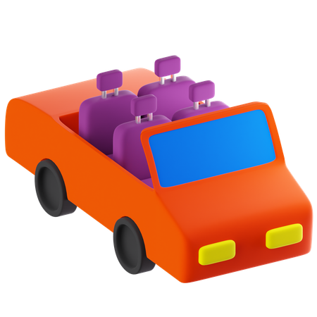 Cabrio  3D Icon