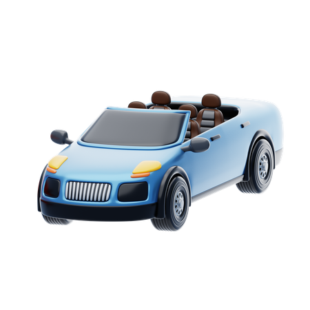 Convertible  3D Icon