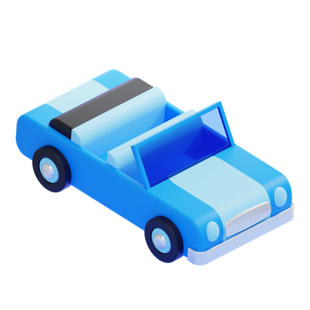 Cabriolet  3D Icon