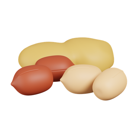 Cacahuètes  3D Icon
