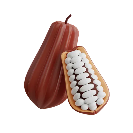 Fruit du cacao  3D Icon