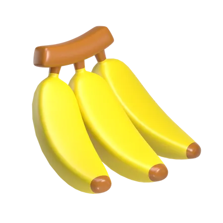 Cacho de banana  3D Icon