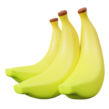 Cacho de bananas  3D Icon