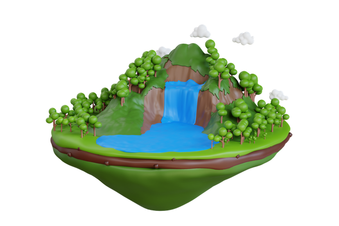 Cachoeira  3D Icon