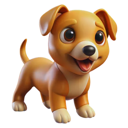 Cachorrinho brincalhão  3D Icon