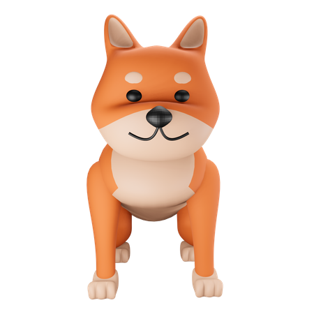 Cachorro  3D Illustration