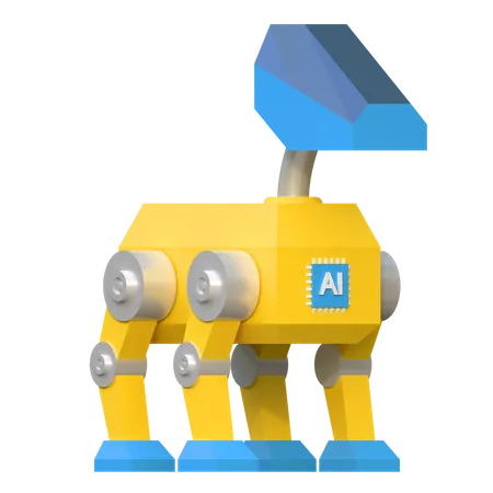 Cachorro artificial  3D Icon