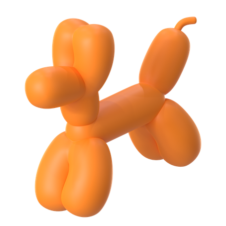 Cachorro balão  3D Icon