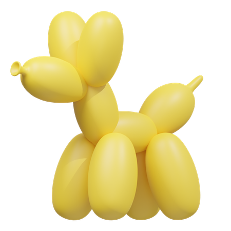 Cachorro balão  3D Icon