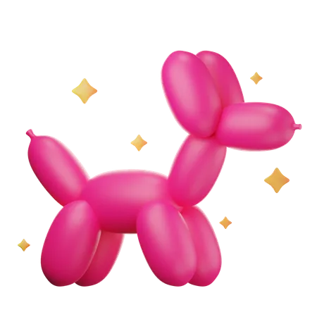 Cachorro balão  3D Illustration