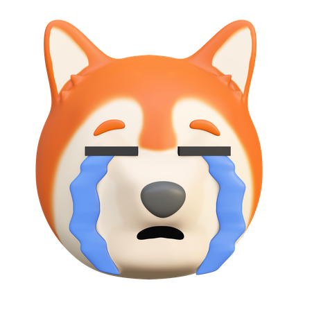 Cachorro chorando  3D Emoji