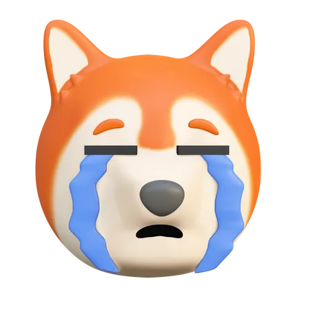 Cachorro chorando  3D Emoji