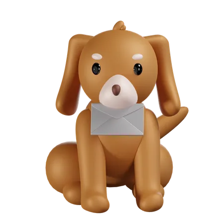 Cachorro com correspondência  3D Icon