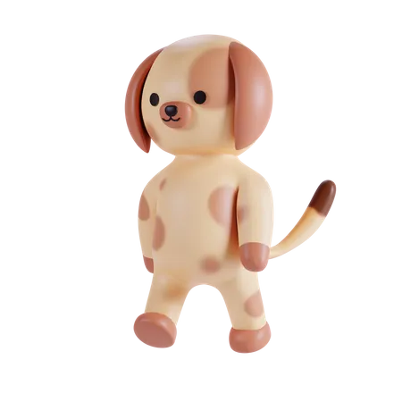 Cachorro fofinho  3D Illustration