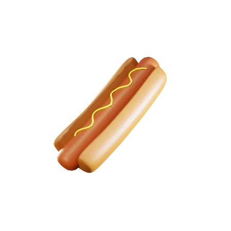 Cachorro-quente  3D Icon