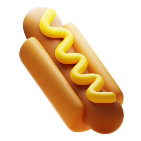 Cachorro-quente  3D Icon