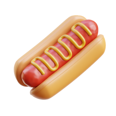 Cachorro-quente  3D Icon