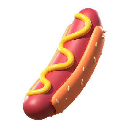 Cachorro-quente  3D Icon