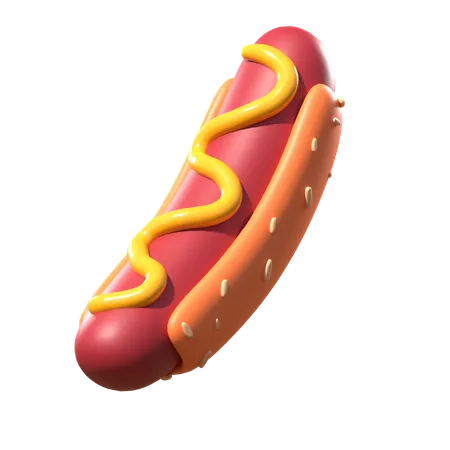 Cachorro-quente  3D Icon