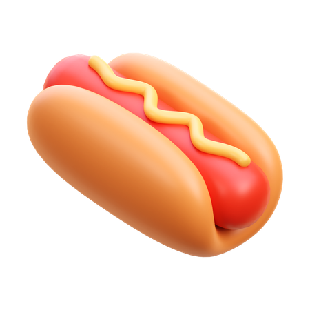 Cachorro-quente  3D Icon