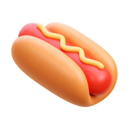 Cachorro-quente  3D Icon