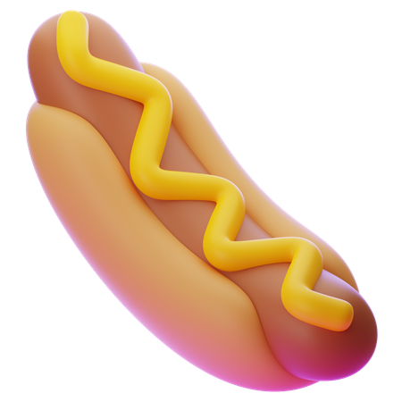 Cachorro-quente  3D Icon