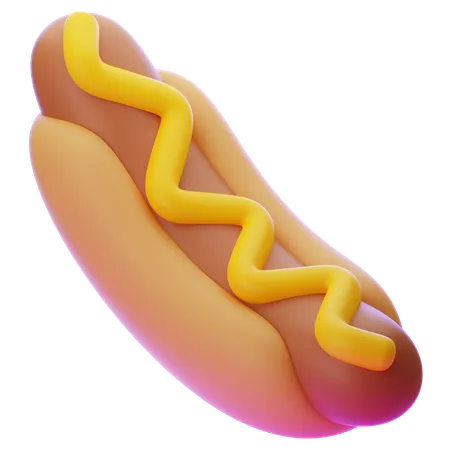 Cachorro-quente  3D Icon