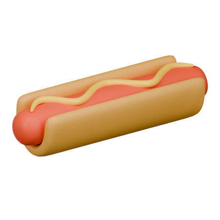 Cachorro-quente  3D Icon