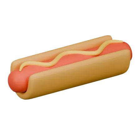 Cachorro-quente  3D Icon