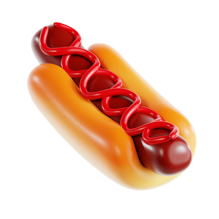 Cachorro-quente  3D Icon