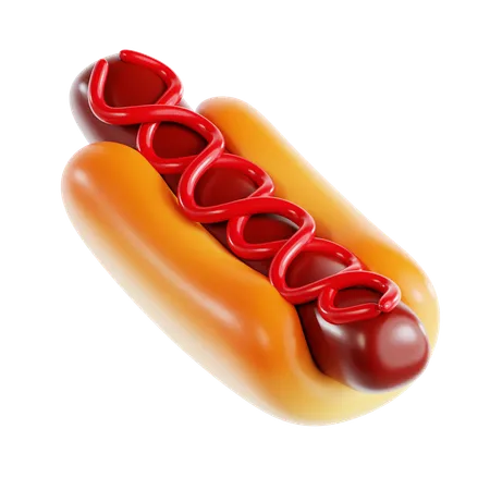 Cachorro-quente  3D Icon