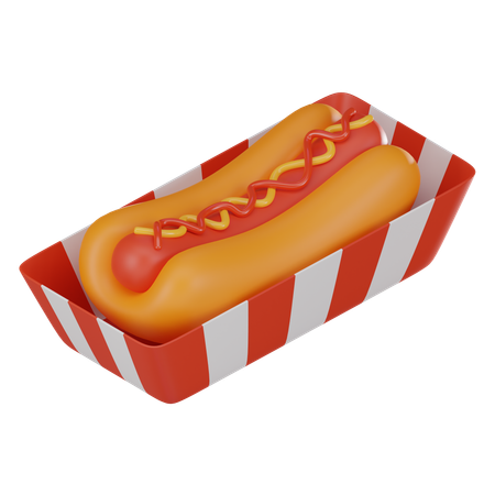 Cachorro-quente  3D Icon