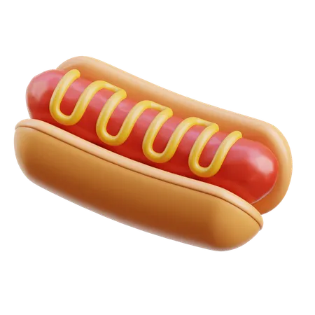 Cachorro-quente  3D Icon