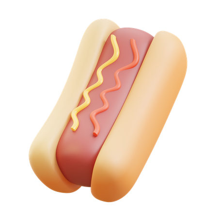 Cachorro-quente  3D Icon