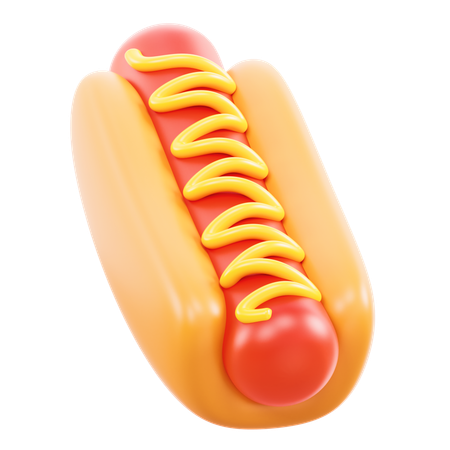 Cachorro-quente  3D Icon