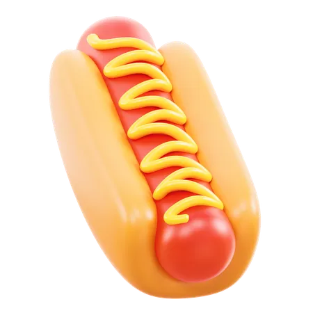 Cachorro-quente  3D Icon