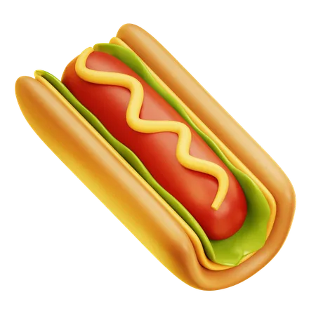 Cachorro-quente  3D Icon