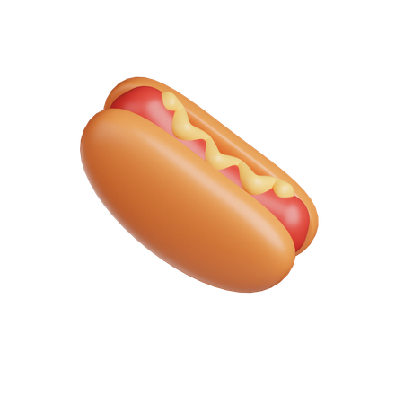 Cachorro-quente  3D Icon