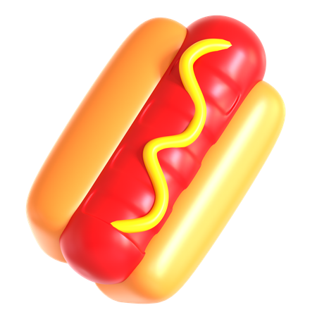 Cachorro-quente  3D Icon