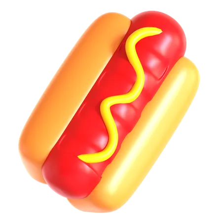 Cachorro-quente  3D Icon