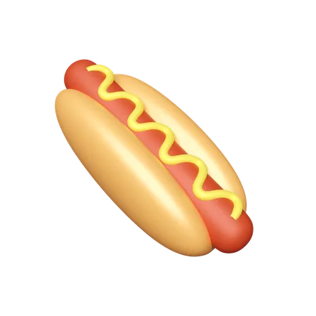 Cachorro-quente  3D Icon